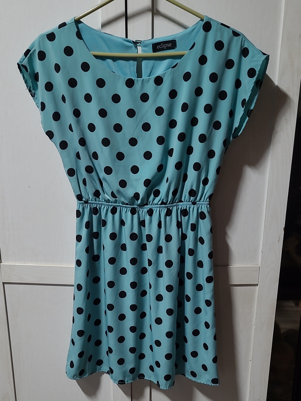 Eclipse Aqua Polka Dot Everyday Dress